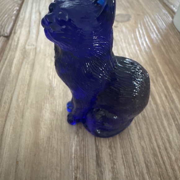 VINTAGE Mosser Glass Sitting Cat Figurine - Picture 2 of 4